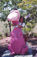Corim riding Dino